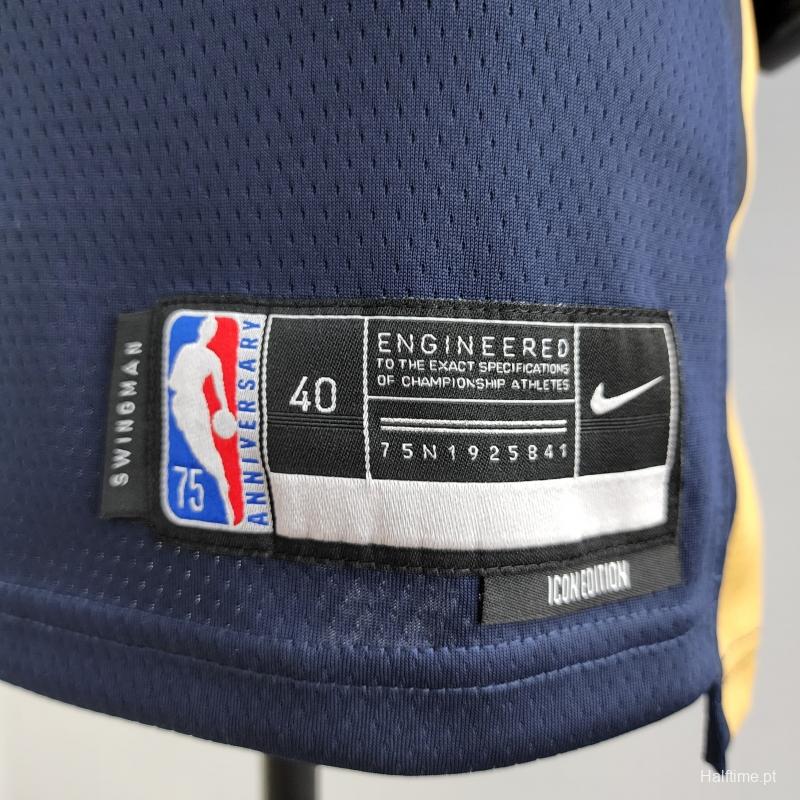 75th Anniversary New Orleans Pelicans Ingram #14 Navy Blue NBA Jersey