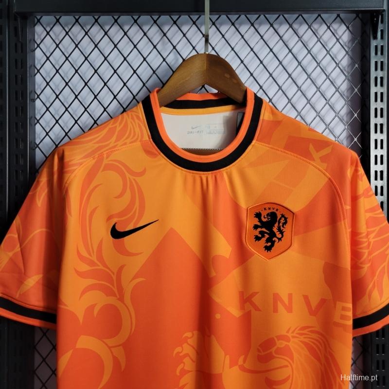 2022 Netherlands Training Orange Jersey