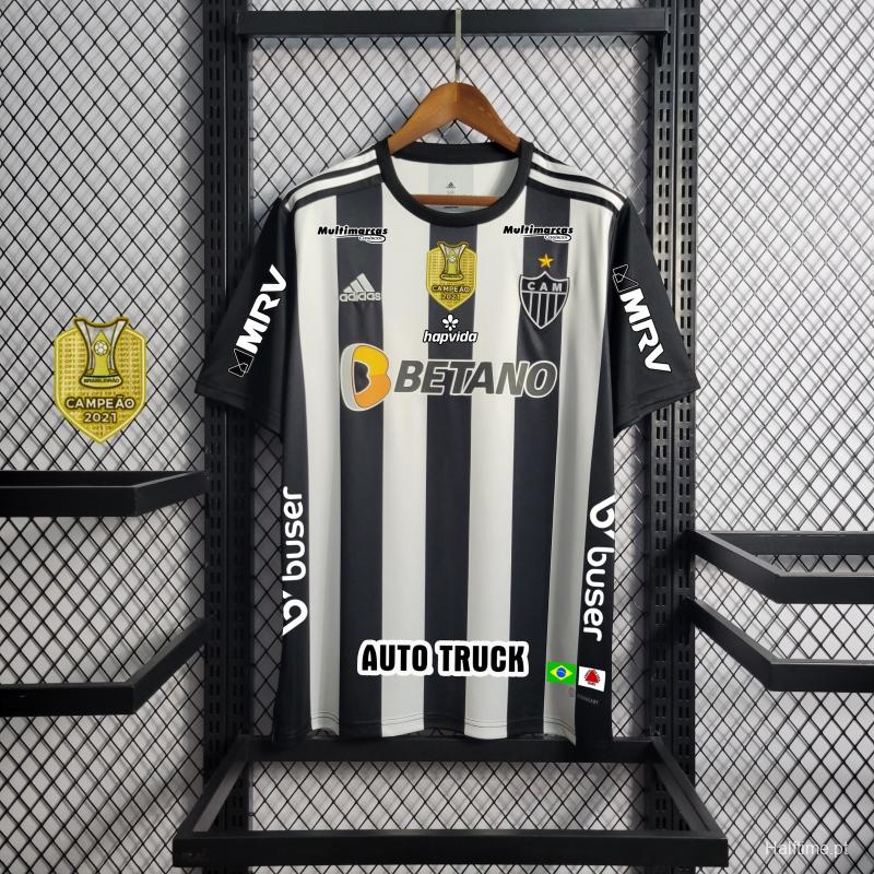 22/23 Atletico Mineiro Home All Sponsors + Patches Soccer Jersey