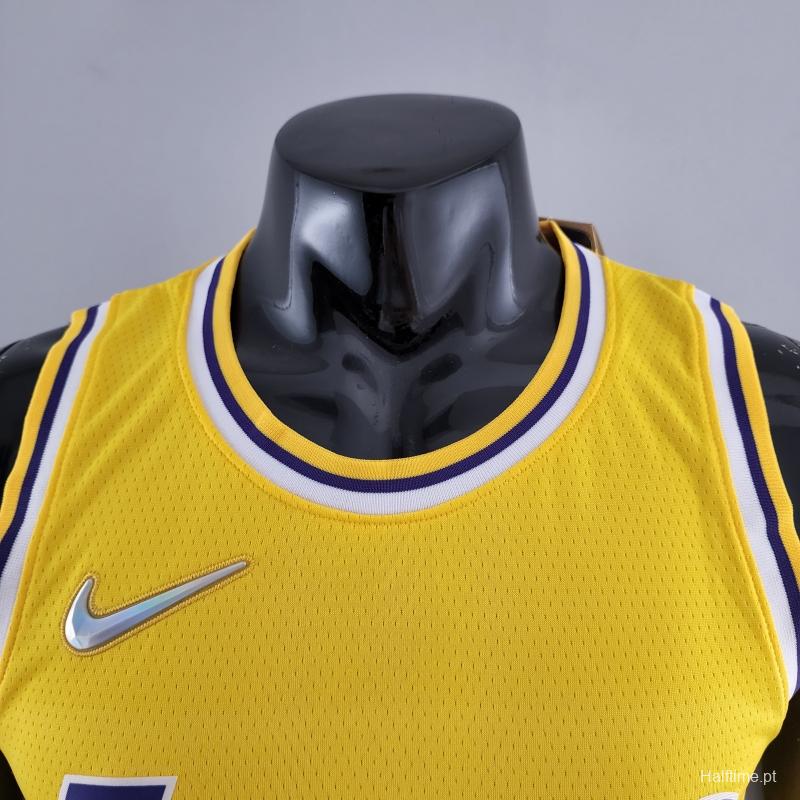 75th Anniversary IRVING #11 Los Angeles Lakers Yellow NBA Jersey