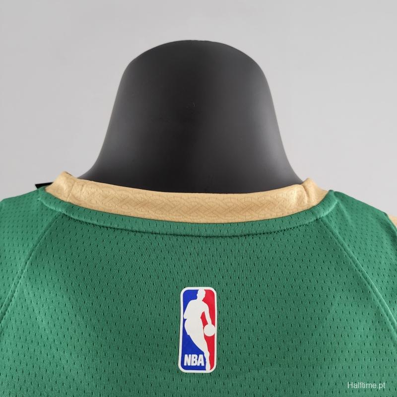 2020 Tatum #0 Boston Celtics City Edition Green NBA Jersey - Halftime