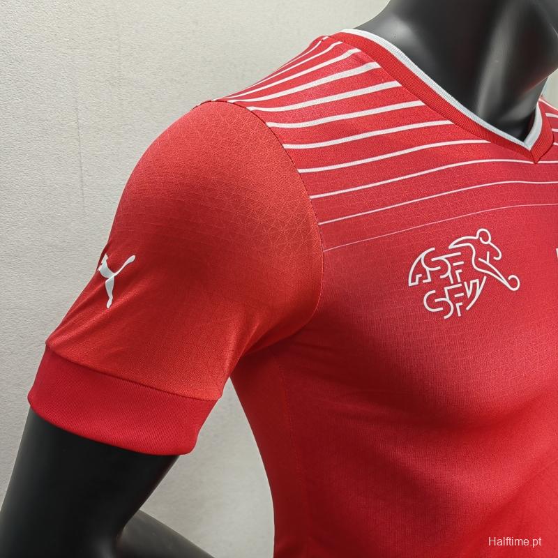 Player Version 2022 Switzerland Home Soccer Jersey