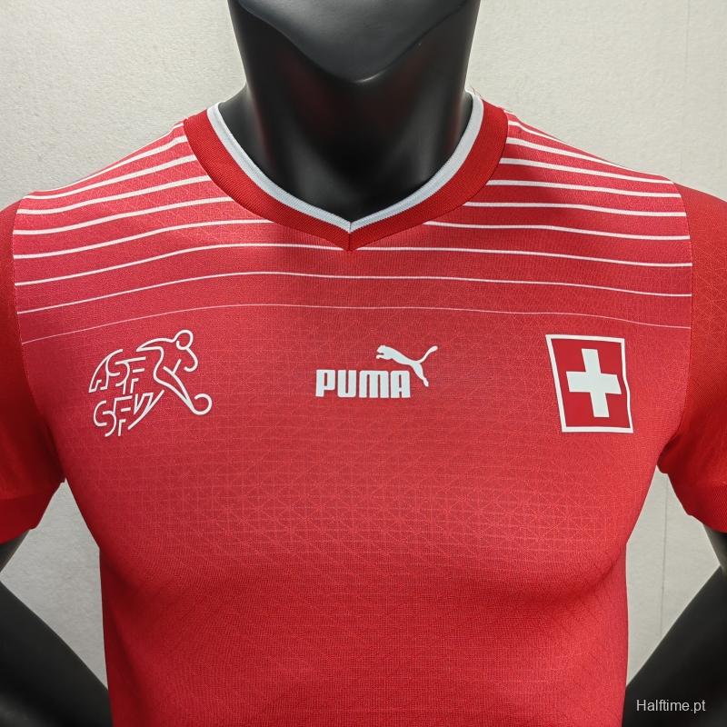 Player Version 2022 Switzerland Home Soccer Jersey