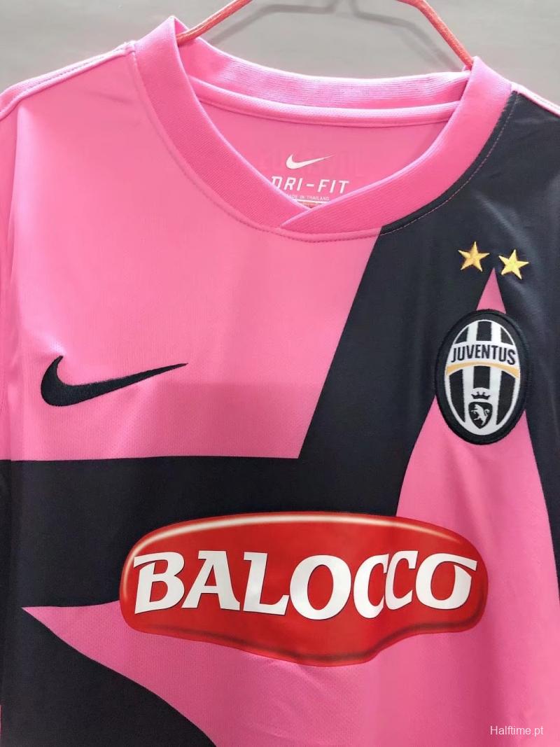 Retro 11/12 Juventus Away Pink Soccer Jersey