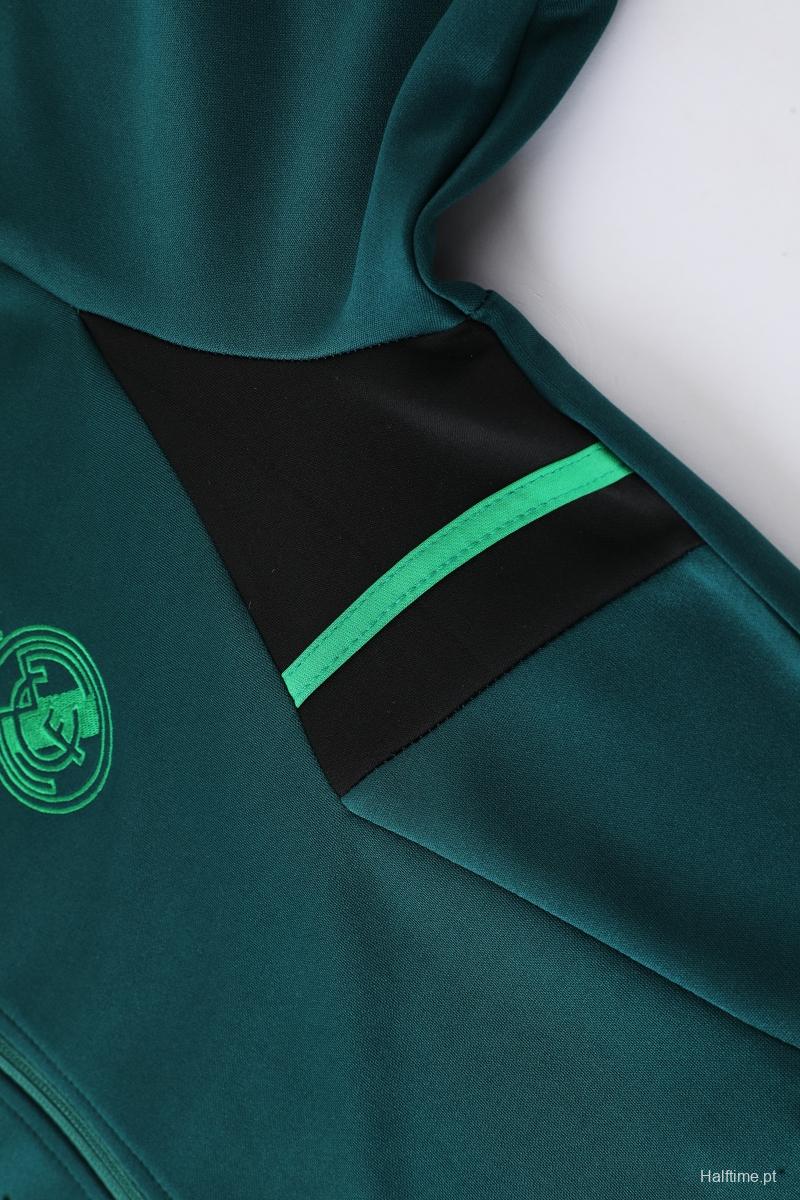 2022 Mexico Deep Green Full Zipper Tracksuit