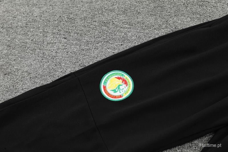 2022 Senegal Green Half Zipper Tracksuit