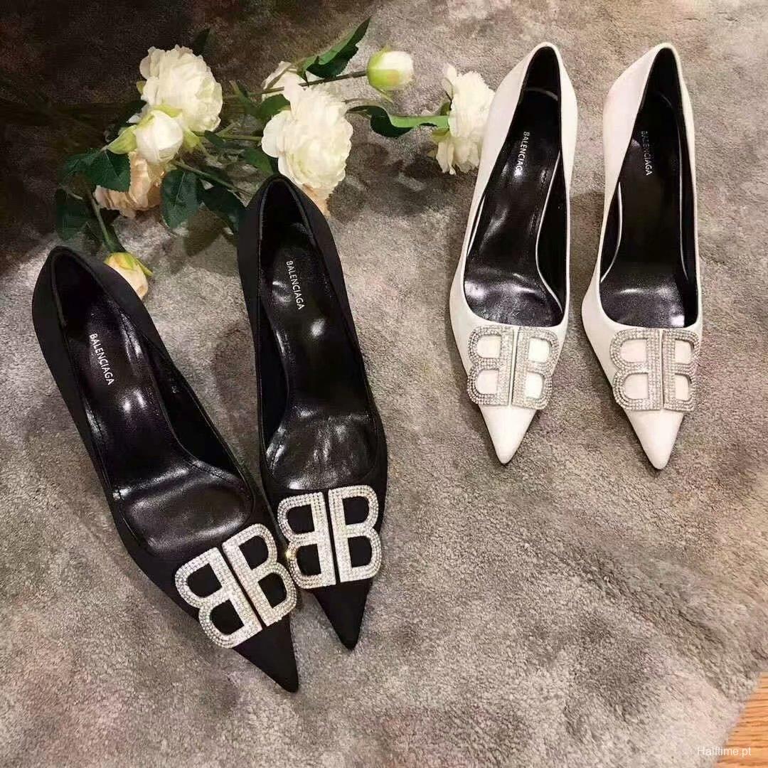 2 Color Women Balenciaga High Heels Shoes