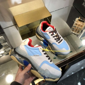 Men/Women Balenciaga Triple S 2.0 Sneaker Grey/Blue Item 6380340