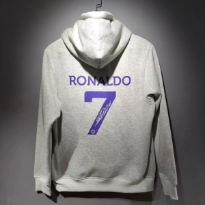 22/23 Al-Nassr FC Home CR7 Ronaldo Grey Tracksuit Hoodie