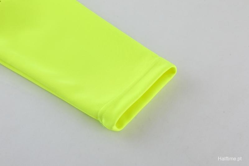 2022 Senegal Fluorescent Yellow Full Zipper Tracksuit