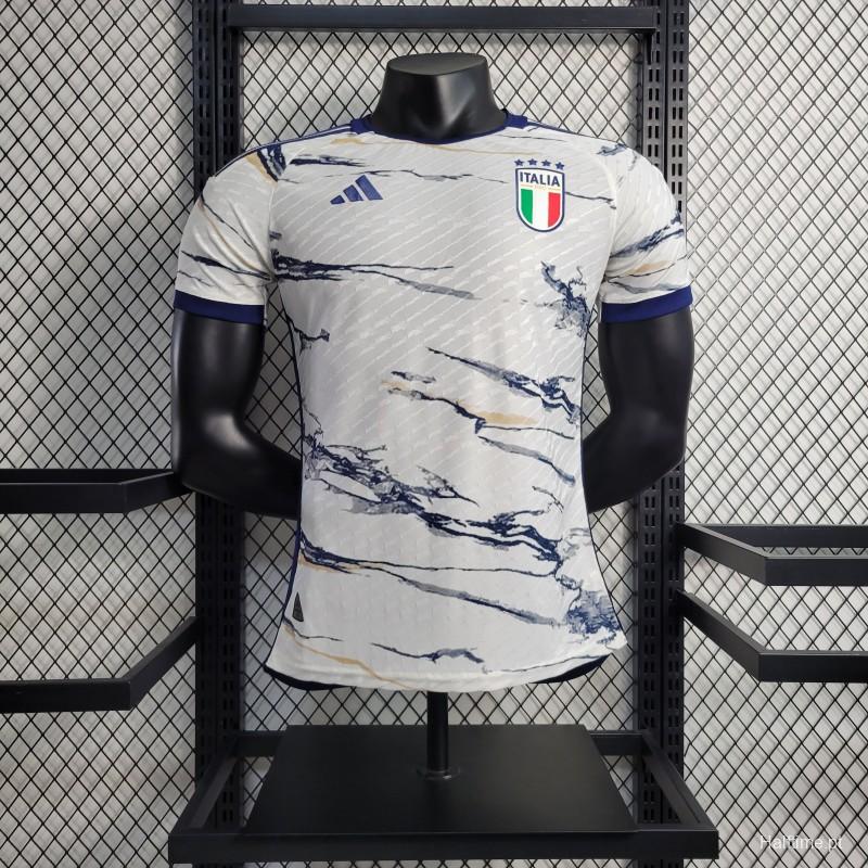 Player Version 2023 Italy Away White Jersey