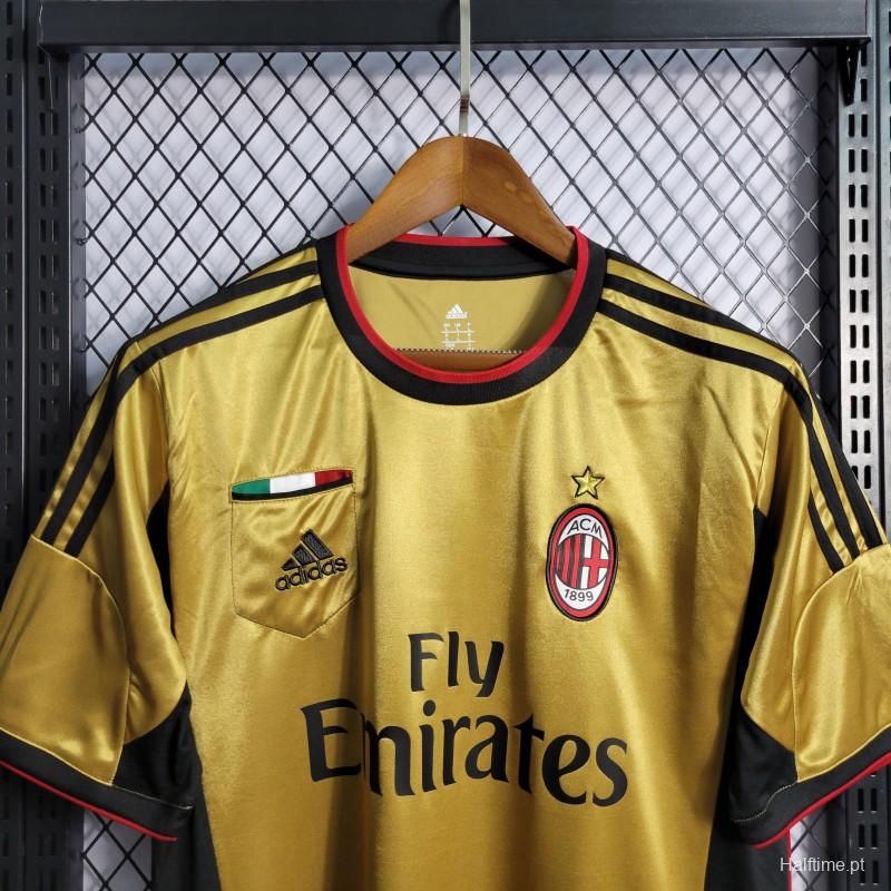 Retro 2013/14 Season AC Milan Third Golden Jersey - Halftime Retro 2013/14 Season AC Milan Third Golden Jersey - Halftime