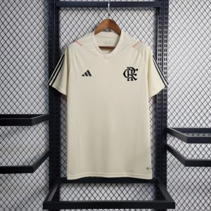 23-24 Flamengo Training Beige Jersey