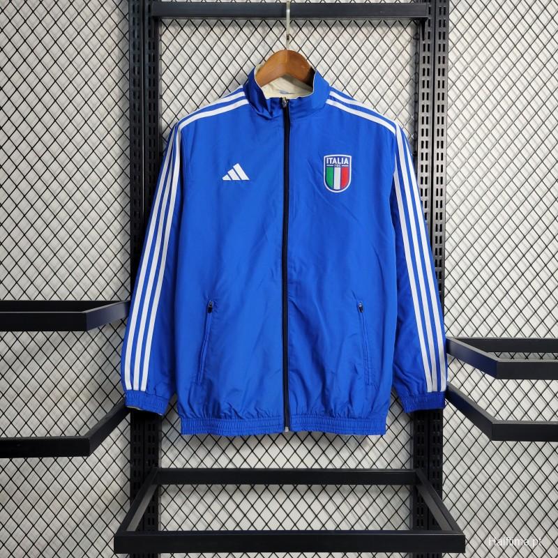 2023 Italy Blue/Milk Reversible Windbreaker