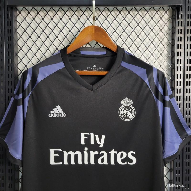 Retro 16-17 Real Madrid Third  Black Jersey