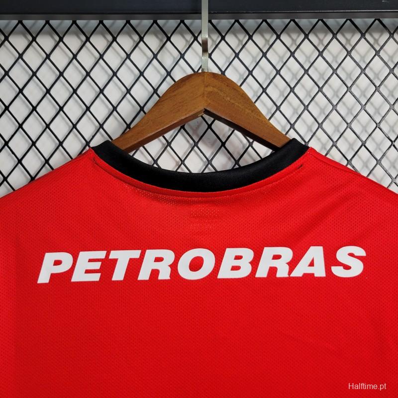 Retro 08-09 Flamengo Third Black Red Jersey