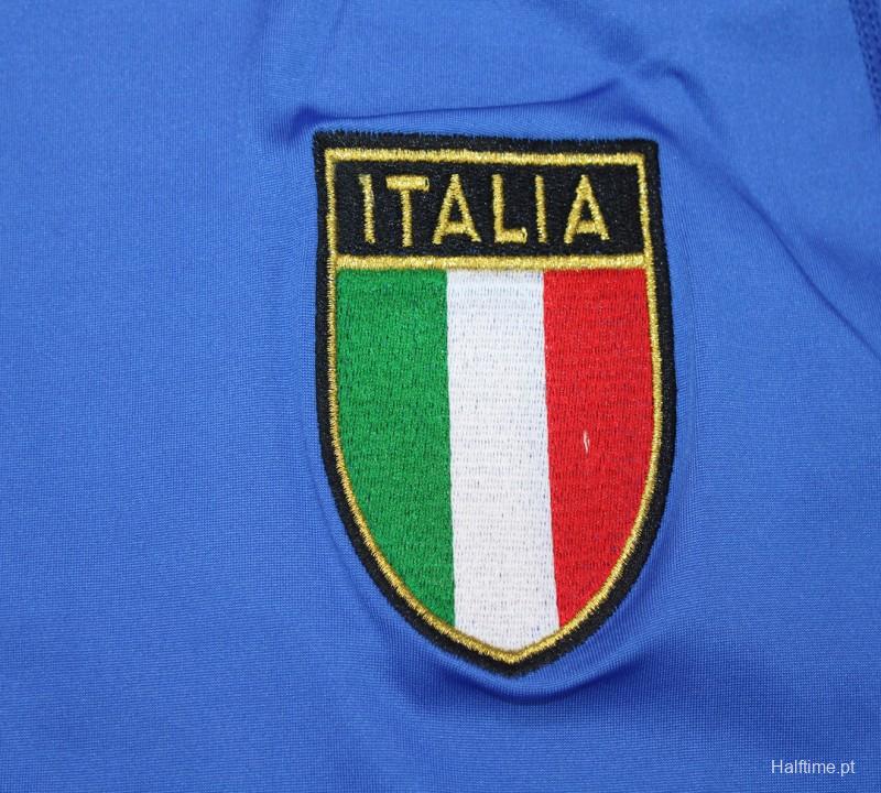 Retro 2000 Italy Home Long Sleeve Jersey