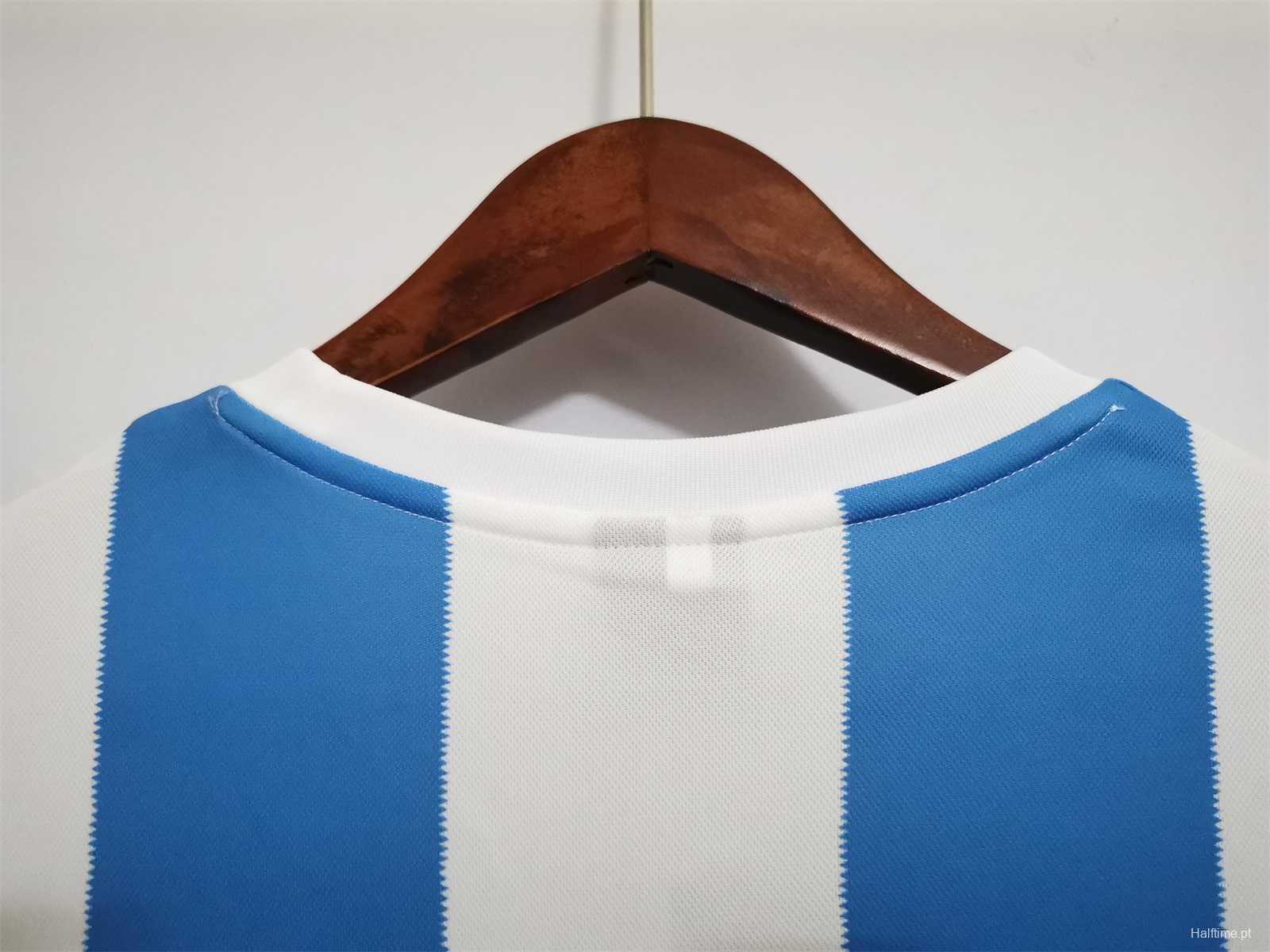 Retro 1986 Argentina Home Long Sleeve Jersey