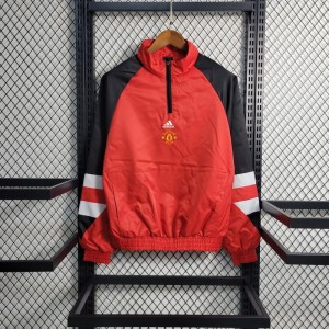 23-24 Manchester United Red Windbreaker