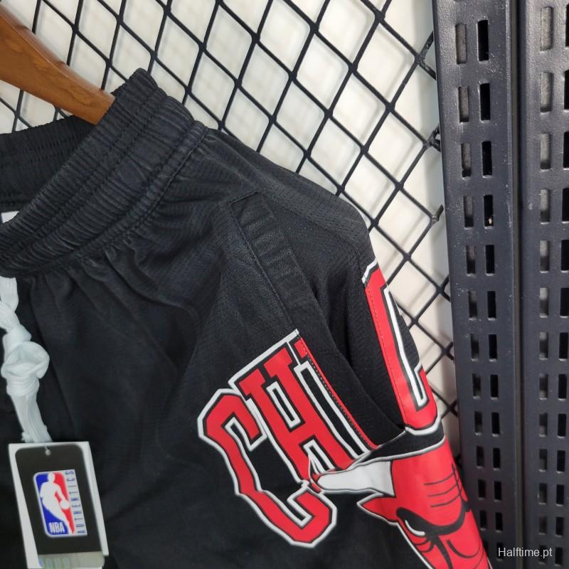 23 24 NBA Bulls Black Shorts