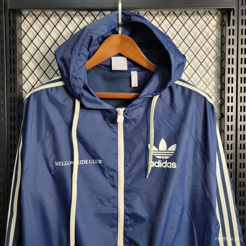 2023 Adidas Blue Windbreaker