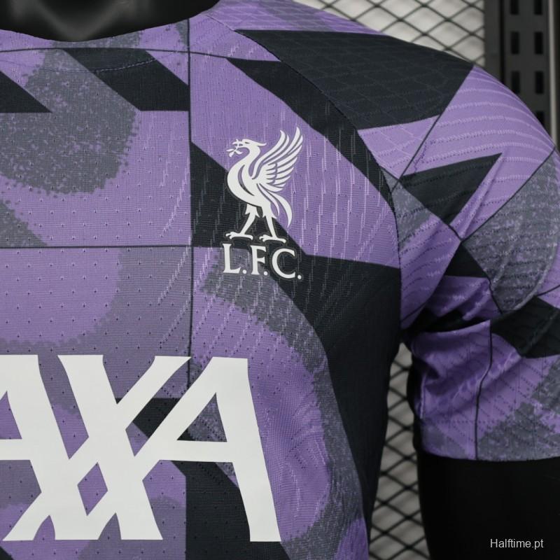 Player Version 23/24 Liverpool Purple Pre-Match Jersey