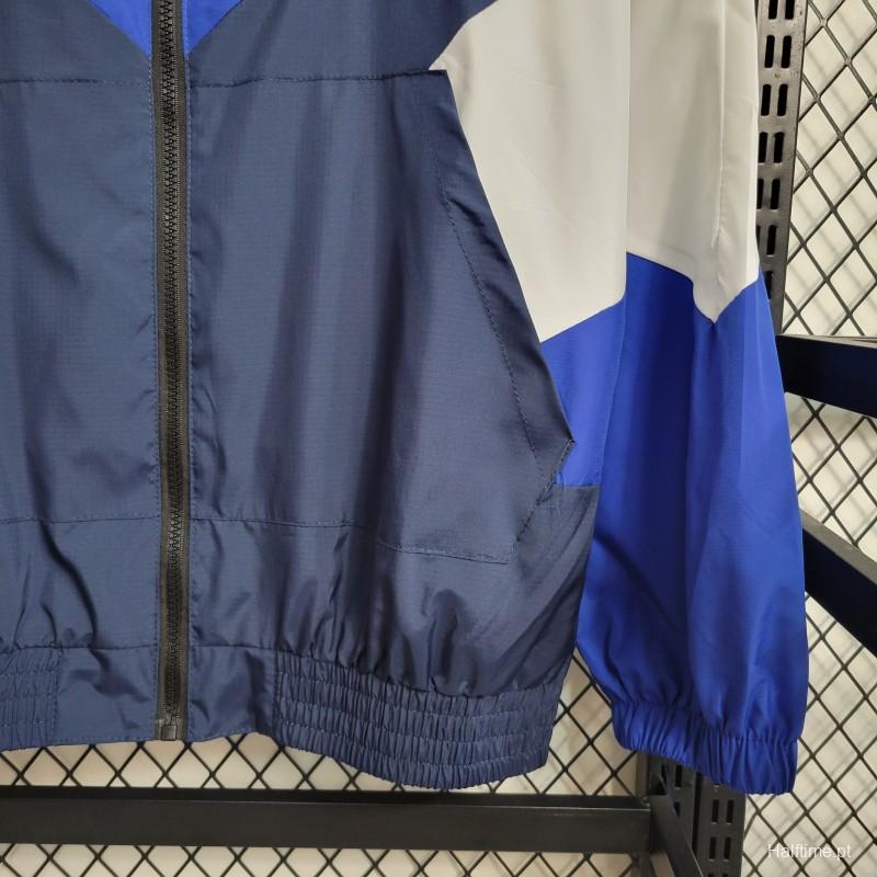 23-24 Chelsea Navy Blue Windbreaker