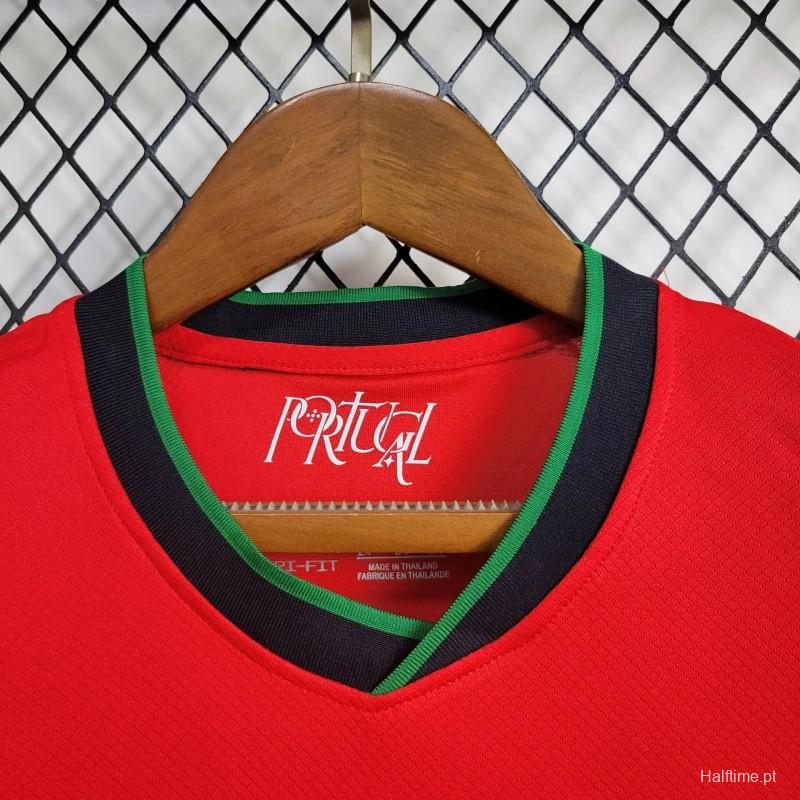 2024 Kids Portugal Home Jersey