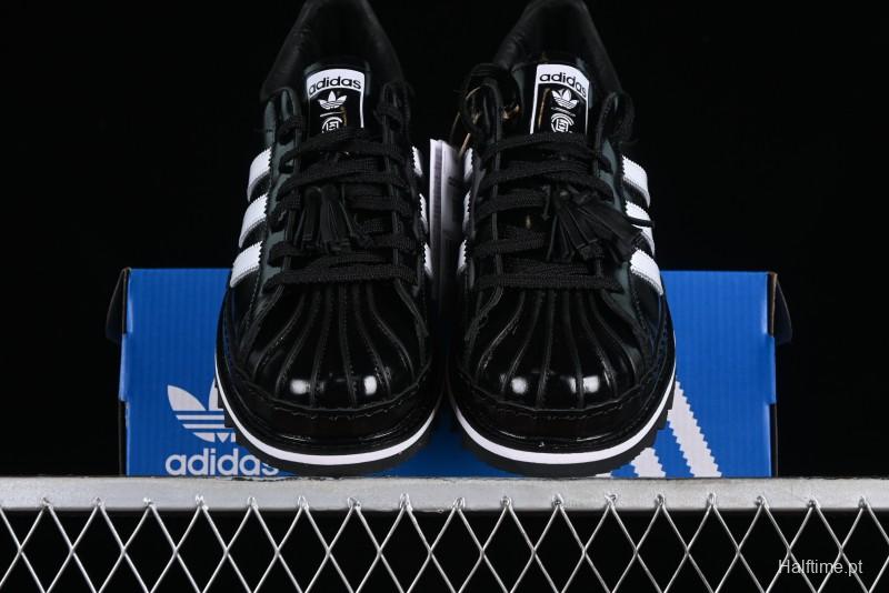 Adidas Superstar Clot IH5953 Preppy Style Shell Toe Sneakers with Perforated Leather - IH5953