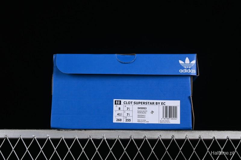 Adidas Superstar Clot IH5953 Preppy Style Shell Toe Sneakers with Perforated Leather - IH5953