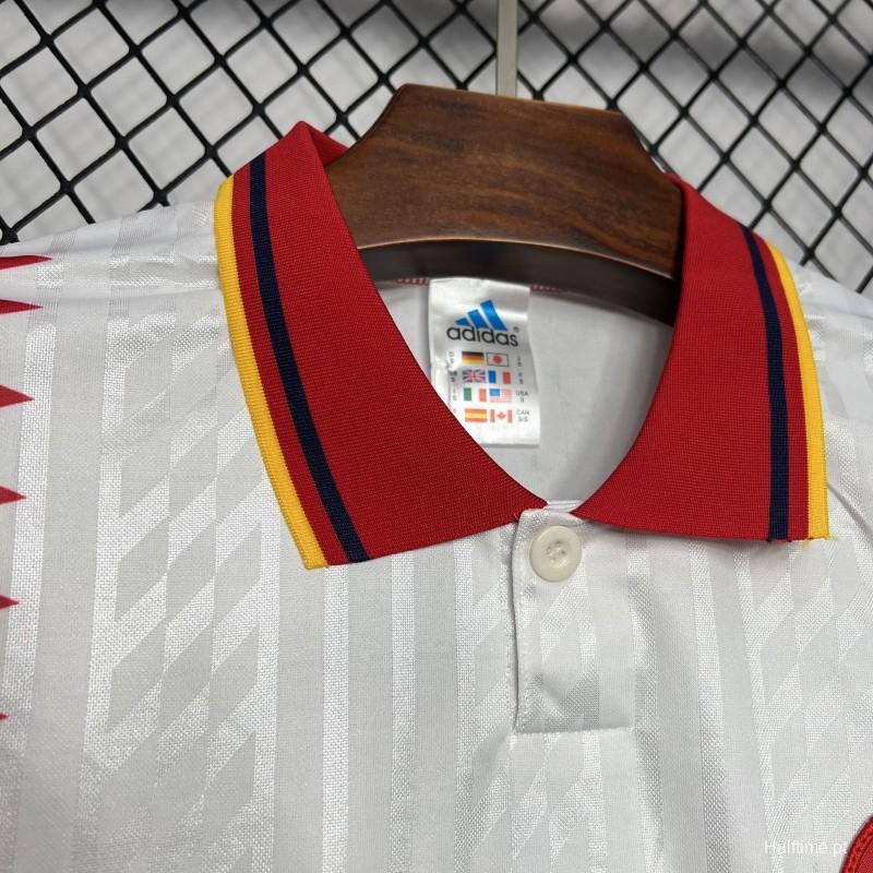 Retro 1994 Spain Away White Jersey