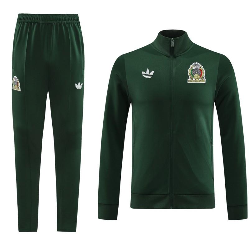 2024 Mexico Green Full Zipper Jacket +Long Pants