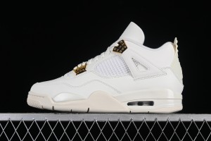 Nike Air Jordan 4 Retro Metallic Gold Basketball Shoes - AQ9129-170