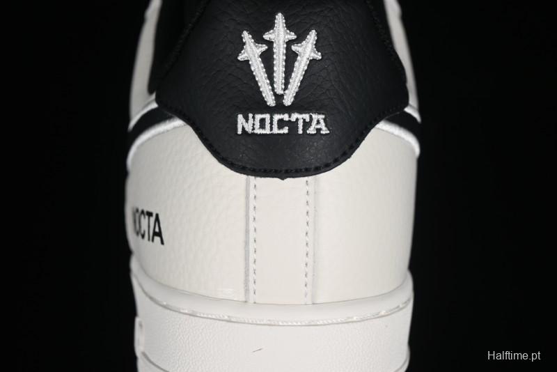 Nike Nocta x Nike Air Force 1 '07 Low Casual Sneakers with 3M Reflective Details and Full-Length Air Cushion - NO0224-023