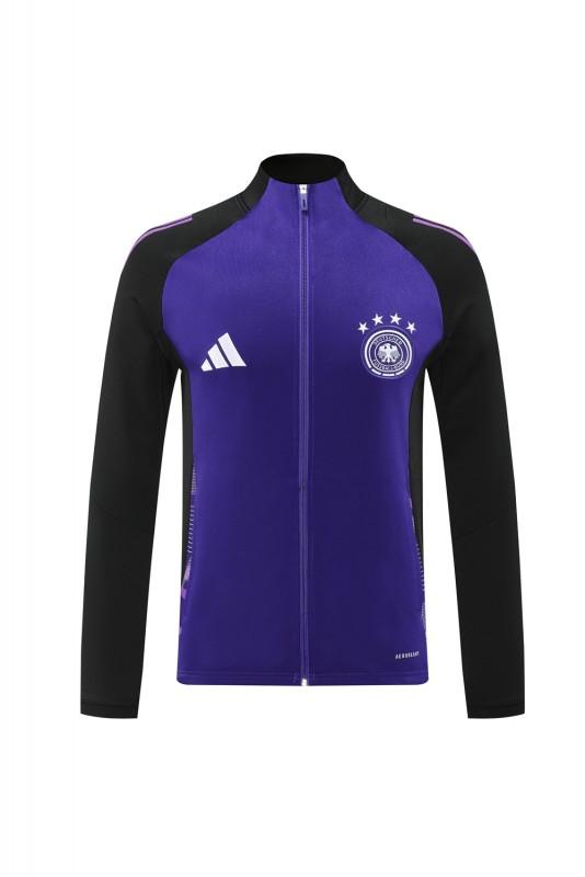 2024 Germany Purple Full Zipper Jacket +Long Pants