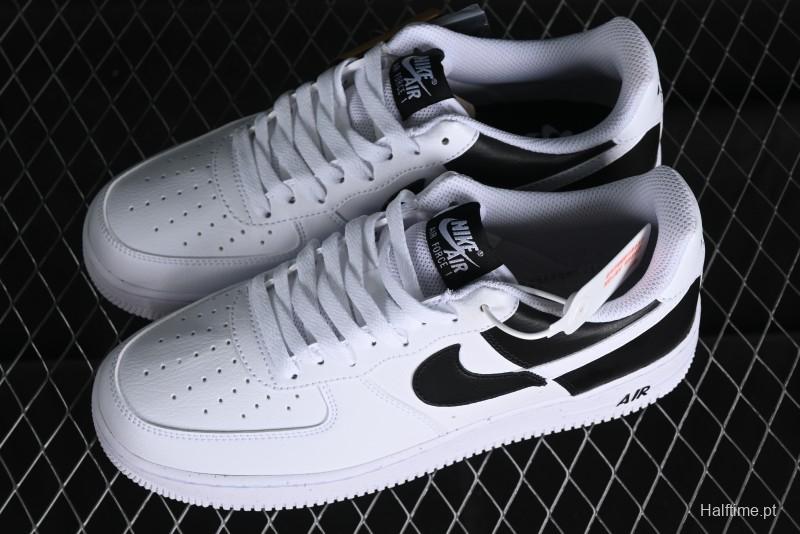 Nike Air Force 1 '07 Low Black White Broken Hook Casual Sneakers - HF9096-100