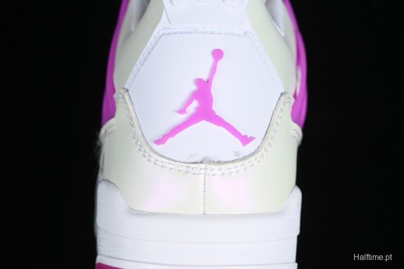 Nike Air Jordan 4 Retro Sneakers with Hyper Violet Accents - FQ1314-151