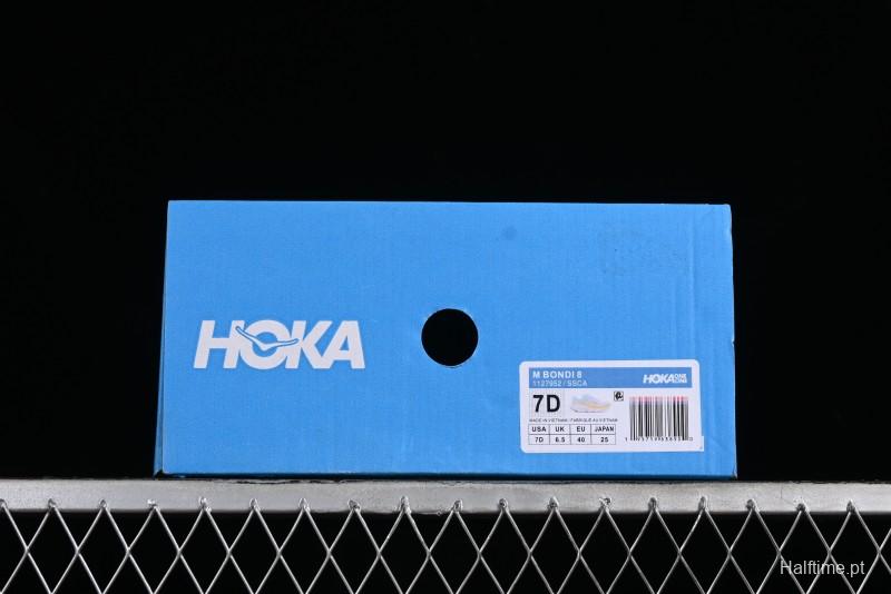 HOKA ONE ONE Bondi 8 Functional Cushioned Running Shoes with Engineered Mesh Upper - 1127954 SSCA