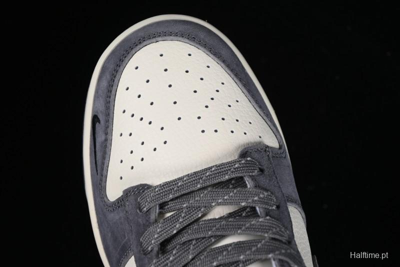 Nike SB Dunk Low Lightning Collaboration - Off White Navy Blue Small Blue Swoosh Anniversary High-End Custom Low-Top Casual Sneakers - XD1688-032