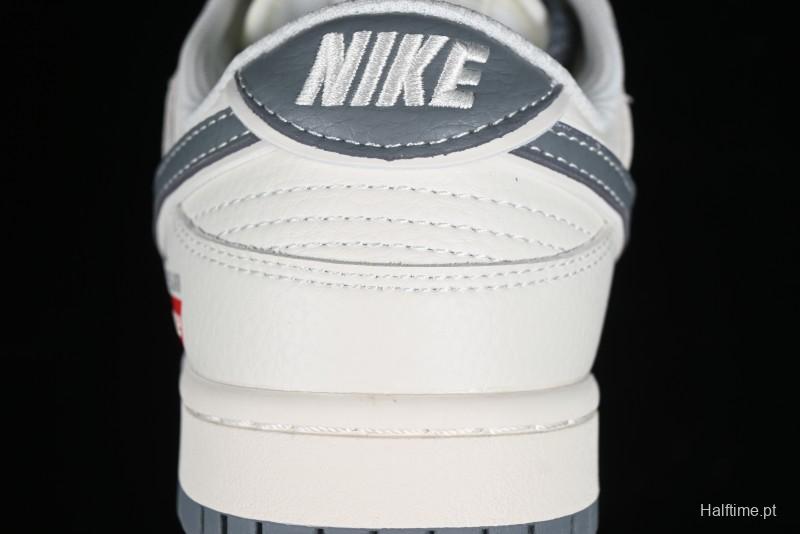 Nike SB Dunk Low Supreme Stone Island Collaboration - Beige Grey Starry Sky Anniversary High-End Custom Low-Top Casual Skate Shoes - BB9866-002