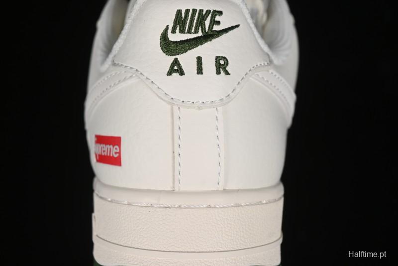Nike Air Force 1 '07 Low Supreme Casual Sneakers in Beige Red Green - XZ6188-009