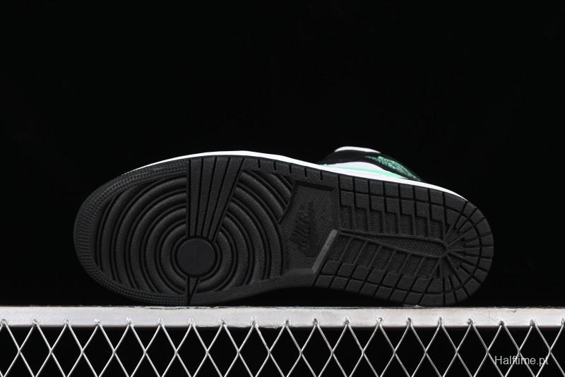 Nike Air Jordan 1 Mid AJ1 White Black Green Culture Casual Sneakers - DQ8426-103