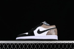 Nike Air Jordan 1 Low Retro Basketball Shoes in Mocha Colorway - 553558-132