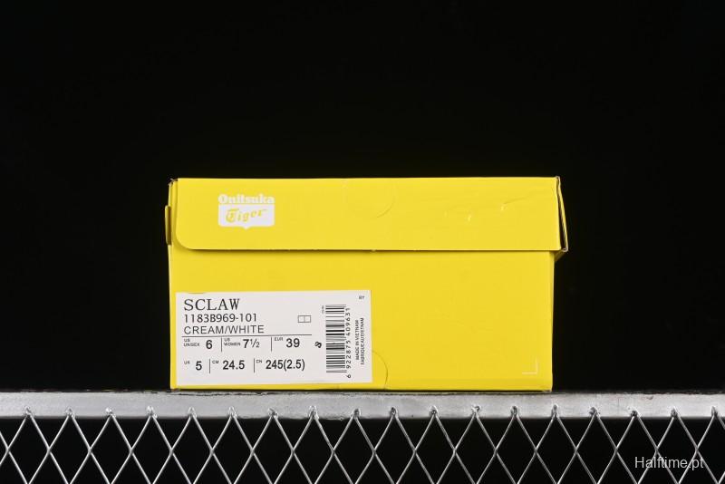 Onitsuka Tiger Sclaw Low-Top Lifestyle Casual Shoes with Comfortable Slip-Resistant Durable Design - 1183B969-101