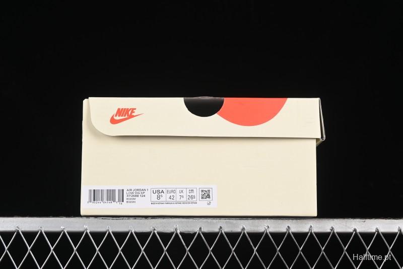 Nike Travis Scott x Fragment Design x Air Jordan 1 Low OG SP AJ1 Retro Sneakers - XY2688-124