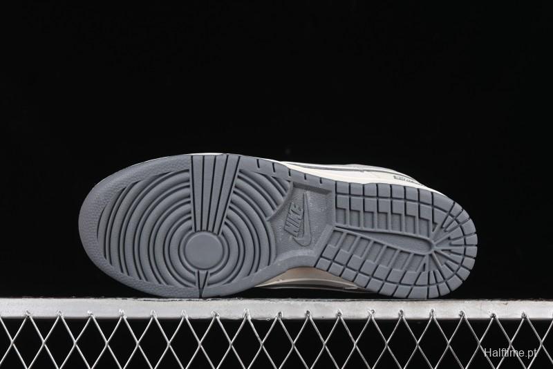 Nike SB Dunk Low Supreme Collaboration - Beige Grey Pig Anniversary High-End Custom Low-Top Casual Skate Shoes - XX2025-188