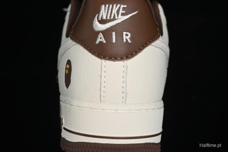 Nike Air Force 1 Low Bape Collaboration - Beige Camo Casual Sneakers - KK1988-019