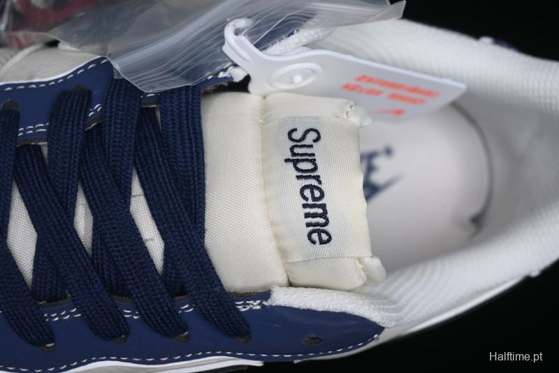 Nike Air Force 1 '07 Low Stone Island x Supreme Collaboration - Navy Blue & Off-White Low-Top Casual Sneakers - BB1616-302