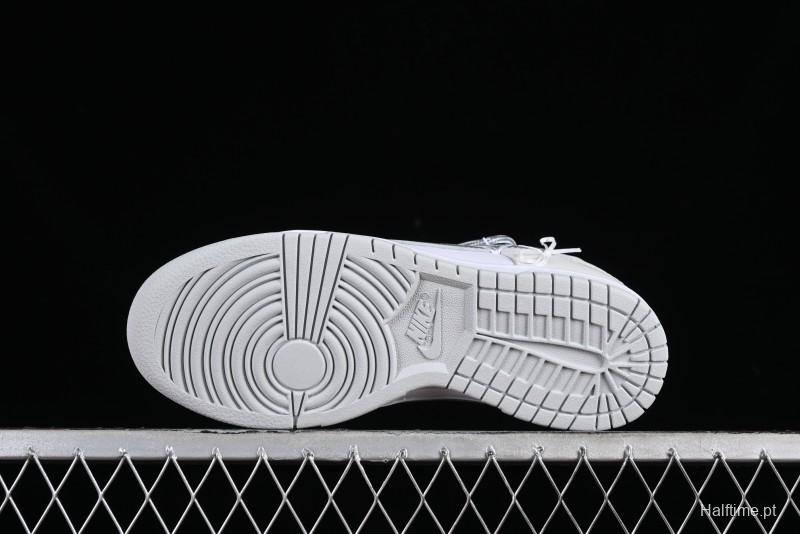 Nike Dunk Low SB Casual Sneakers with Deconstructed Laces and Ribbon Bow Design - DH9765-102
