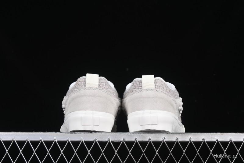 Vans Knu Skool Pearl White Grey Low Top Casual Skate Shoes - VN0007QDBGE